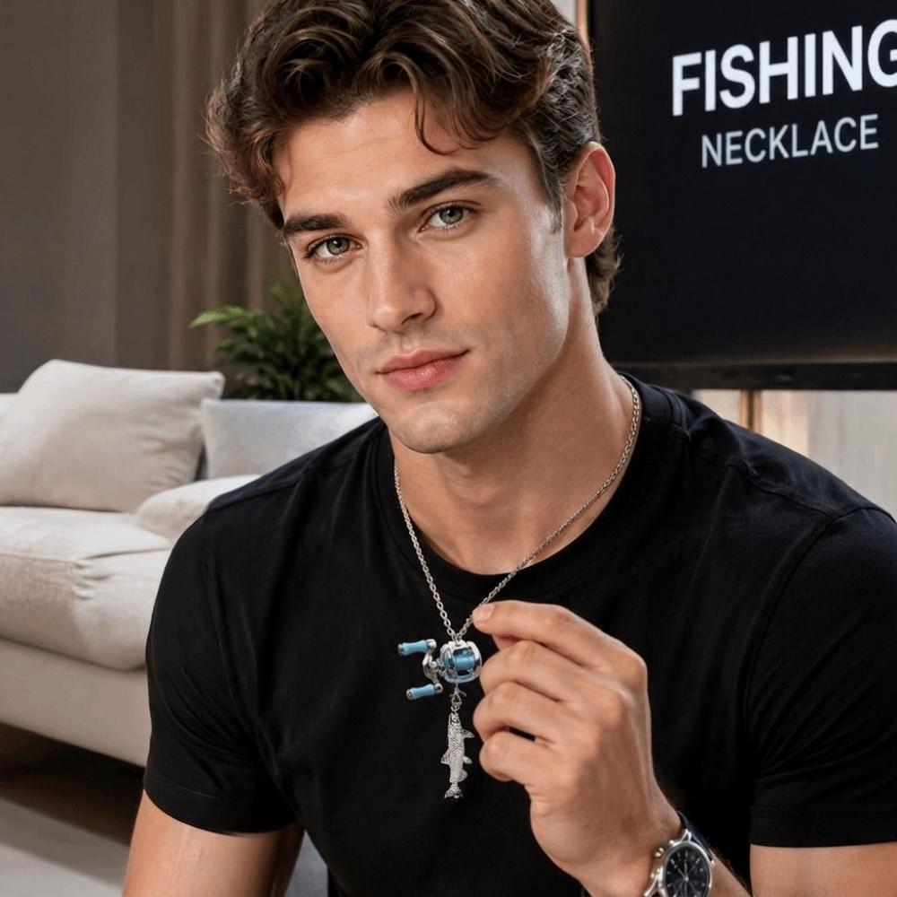 Zarte Textur Fischeranhänger Schmuck Drehbarer Griff Outdoor-Accessoire Tägliche Lässige Outfits