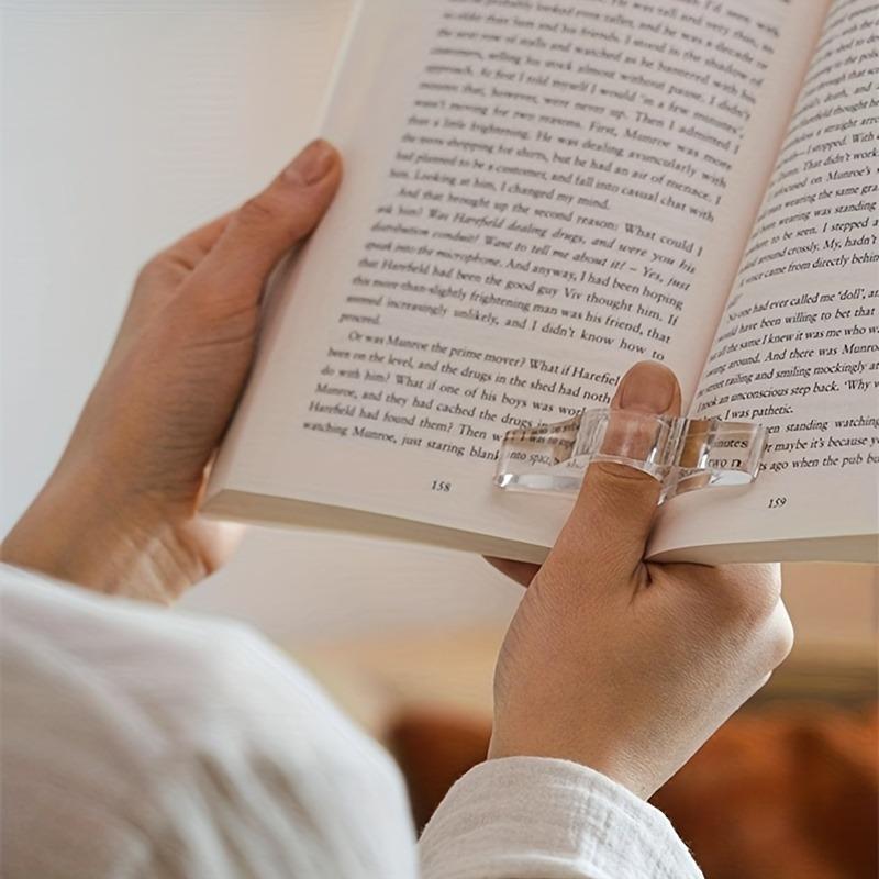 Clear Acrylic Thumb Book Supporter - Book Page Expander Bookmark