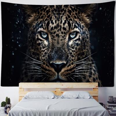 Animal Starry Sky Wall Tapestry Psychedelic Hippie Leopard Tiger Elk Bedroom Decoration Aesthetic Sofa Blanket Beach Towel