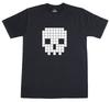 Mens T Shirt 8-Bit Retro Geek Novelty Pixel Skull 100% Preshrunk Tee