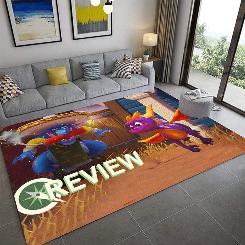 S-Spyro's Dragon Printed Carpet Fashion Yoga Mat Non-Slip Carpet Bedroom Decoration Outdoor Carpet Bedroom Birthday Gift