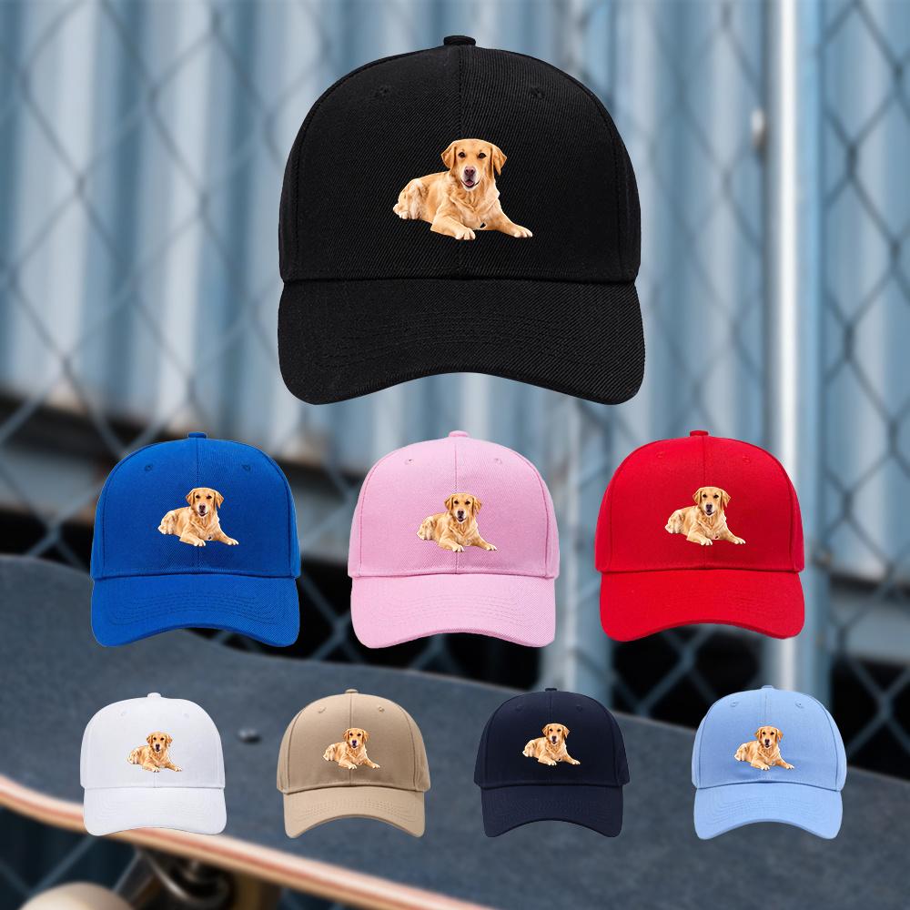 An Adjustable Hat Featuring a Golden Retriever Print Perfect for Both Unisex And Women in Outdoor Sports Style ItS an Ideal Gift