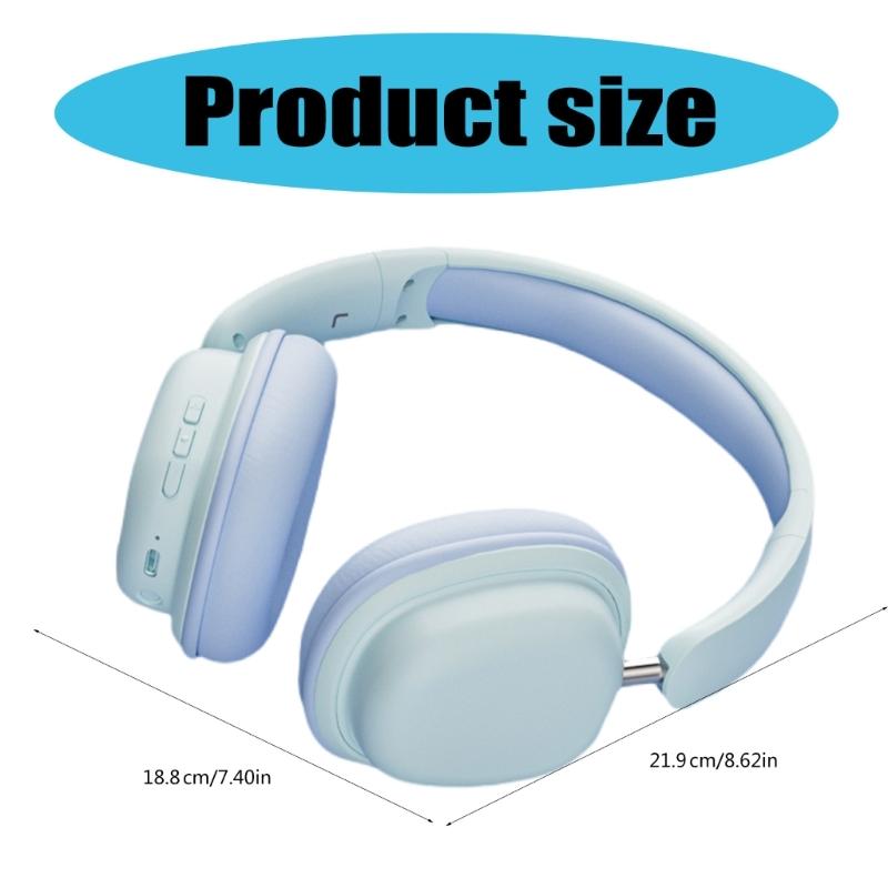 Bluetooth-compatible 5.3 Gamings Headsets Gamers Wireless Headphones With Noise Cancelling Microphones Earphone