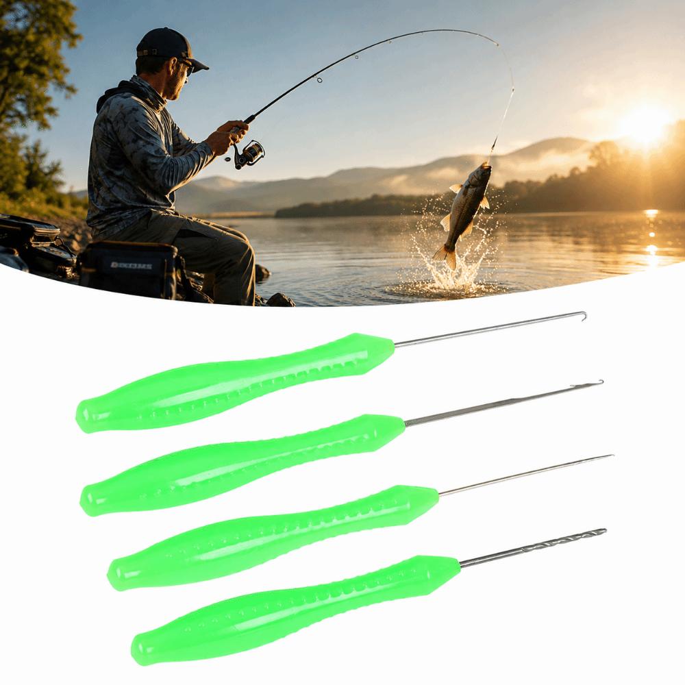 4PCS ABS Fishing Bait Needle 4 In 1 Lure Needle Tools Carp Fishing Baiting Rigs Tool Carp Fishing