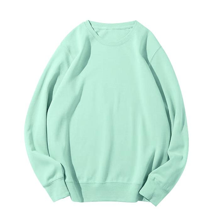 

Плюс Размер Женская мода Новая свободная спортивная толстовка с длинными рукавами и круглым вырезом XXL светло-зеленый