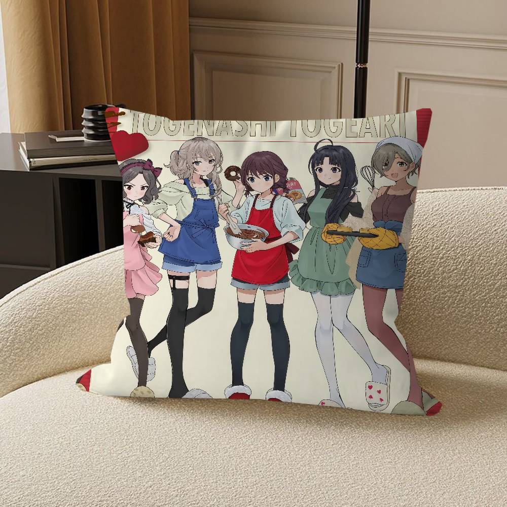 Anime G-Girls Band Cry Cushion Cover Inches Farmhouse Decor Home Throw Pillow Covers for Couch Decorations