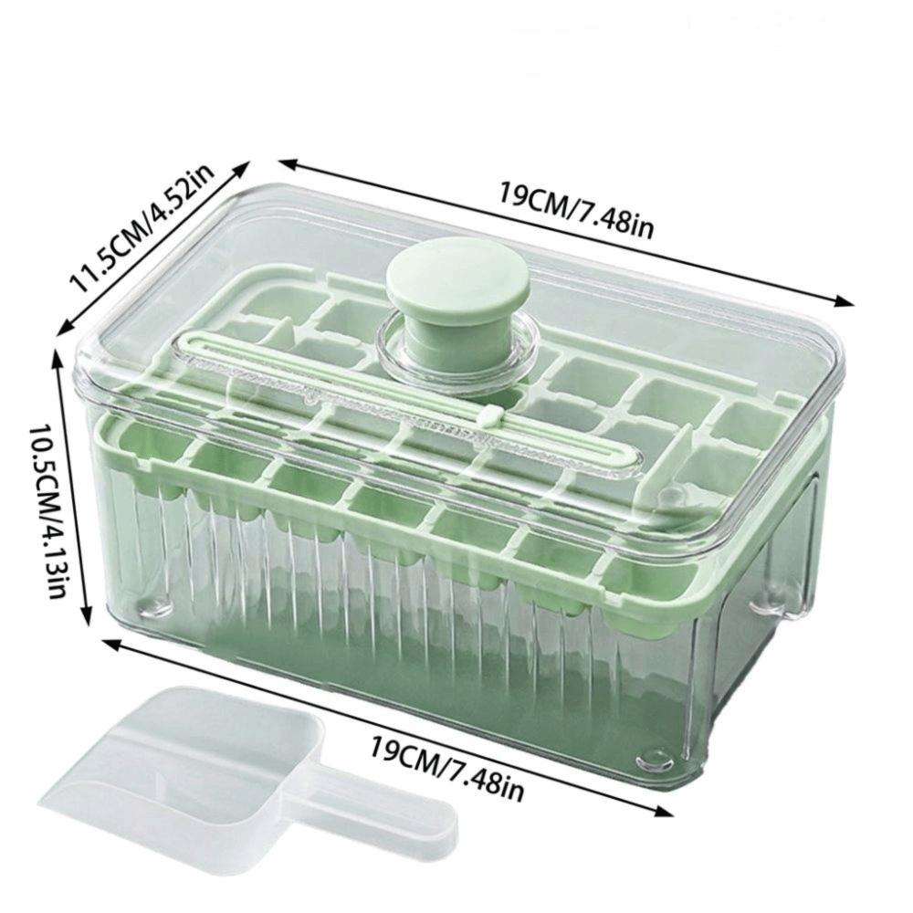 Large Capacity Ice Cube Tray 28 Grids Ice Tray with Lid Reusable Ice Cube Maker Mould Bartender
