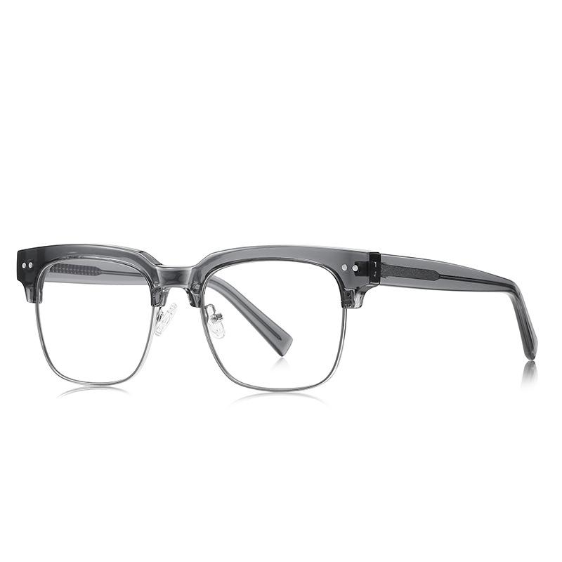 

Premium Quality-Made Half Frames Reading Eyeglasses Male Female Blue Blocking Farsight Eyewear TR90 Rivets Professional Hyperopia Eyeglasses 0