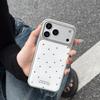 INS Fashion Bow Spot Phone Case for iPhone 17 16e 16 15 14 13 12 11 Air Pro Max X XR XSMAX 8 7 Plus Luxury Clear Soft Back Cover