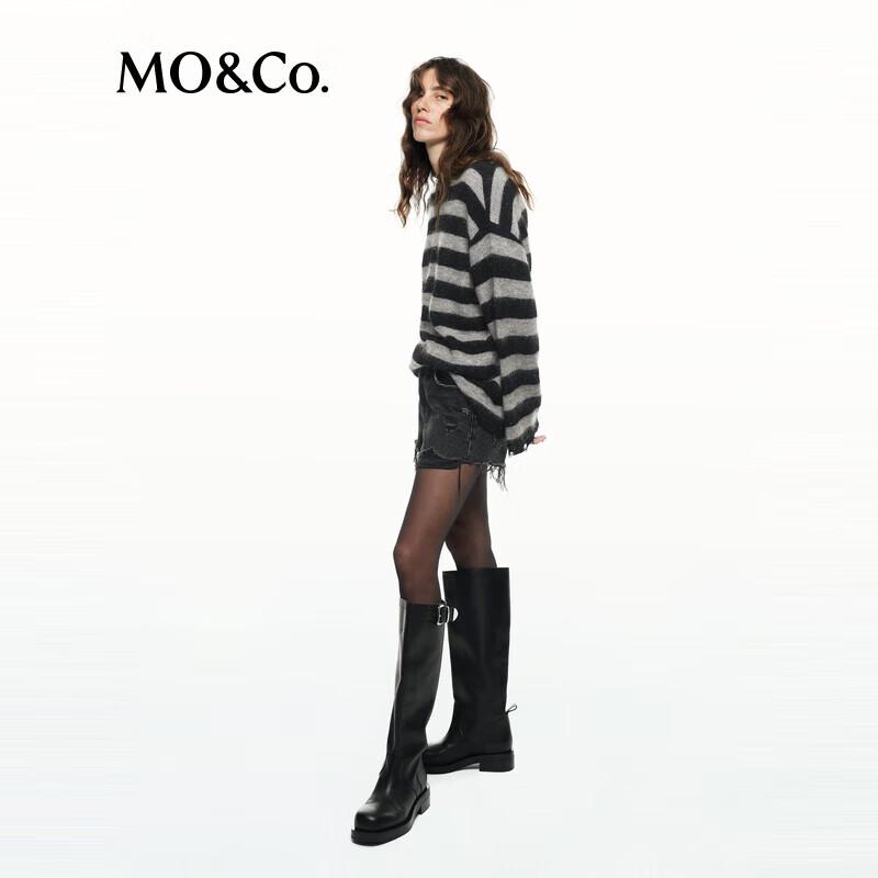 

MO&Co. Джинсовые шорты средней посадки NOIR x PLAYBOY M 27