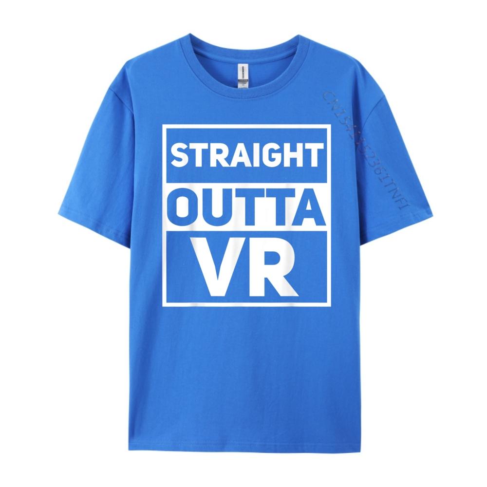 Straight Outta Vr Virtual Reality Gamer Athlete Printed TShirt Band Tshirts Cinco de Mayo Mens Tshirt