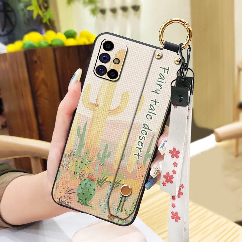 Silicone Fashion Design Phone Case For Samsung Galaxy M31S/SM-M317F/M315F Waterproof Oil Painting Ring Phone Holder