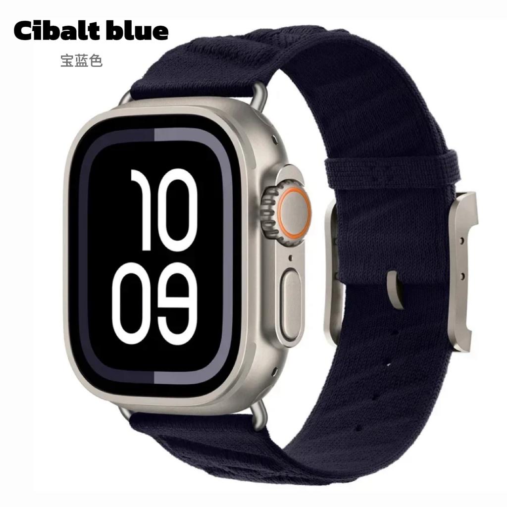 Nylon Sportband voor Apple Watch 45mm 44mm 49mm 46mm 38 40 41 42 mm Voor iwatch Serie 10 9 8 7 6 SE Ultra 2/1 band polsband