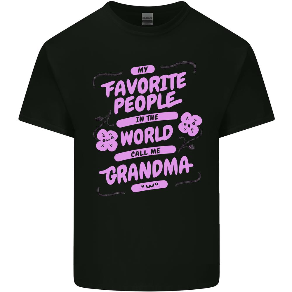 Funny Grandma Favourite People Grandparents Kids T-shirt Boys Girls XL