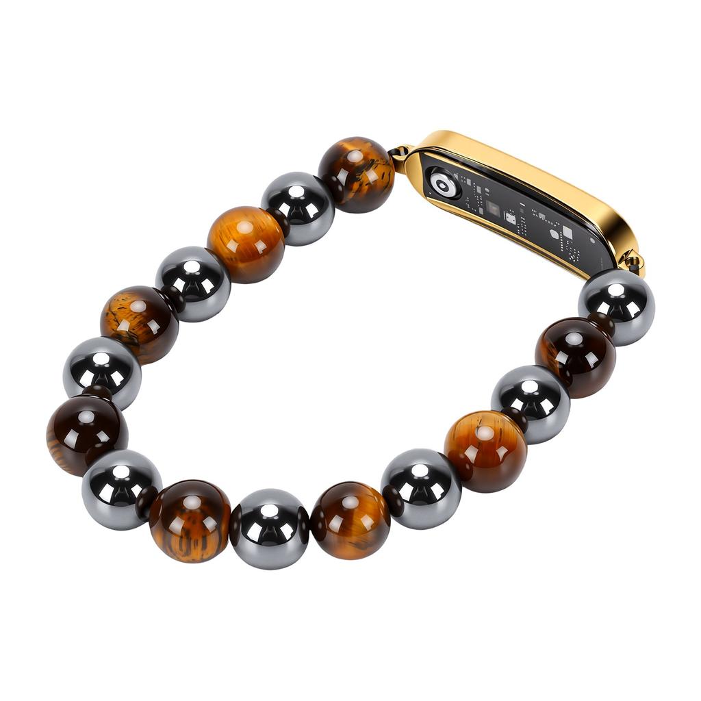 Smart Beaded Watch Bracelet Sleep Monitor IP68 Water Proof Smart Crystal Bracelet with Call Reminder Multi Sports Modes