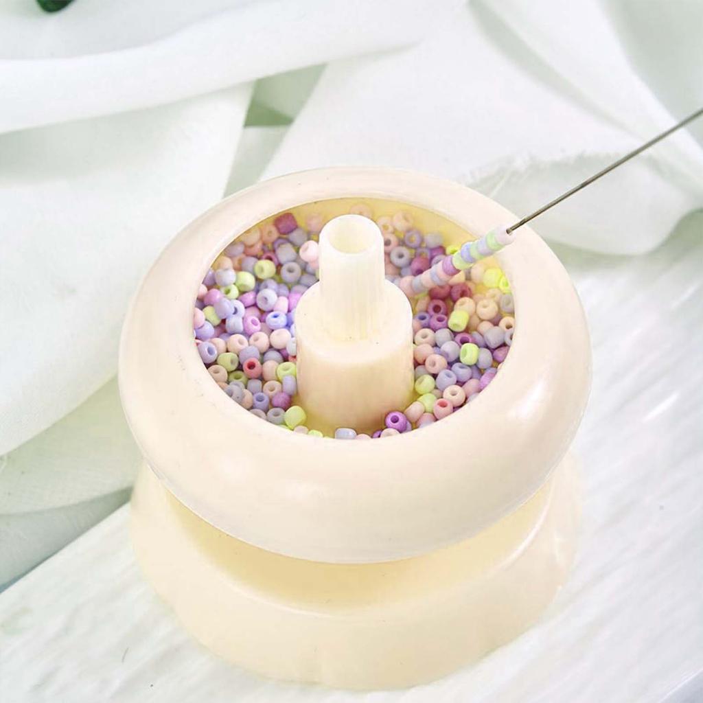 Bead Spinner for Jewelry Making, Effortless Rotating Wooden Clay Bead Spinner, Beading Supplies for Making Waist,Bracelets, Necklace