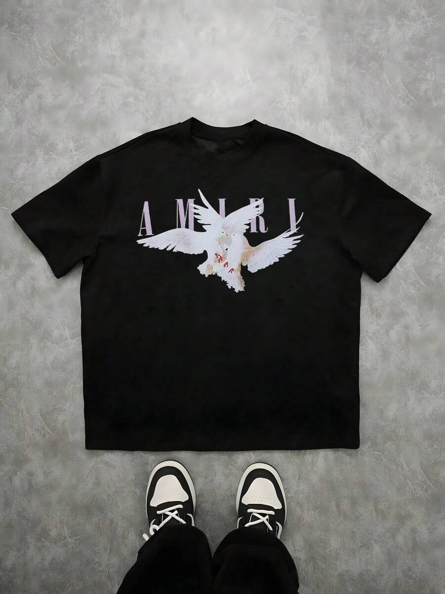 Two Doves Entwined Symbolizing Peace And Love Grace The Front Of This Tee Shirt Unisex T-Shirt S