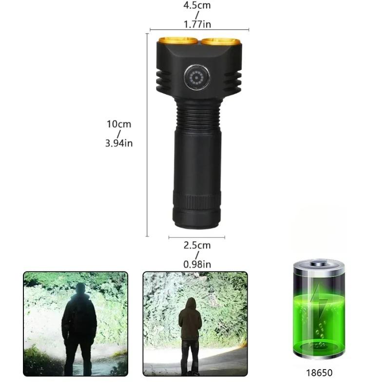 Mini svítilna TYPE-C dobíjecí přenosná vestavěná baterie malá svítilna se 4 režimy svícení kempingové nouzové svítilny