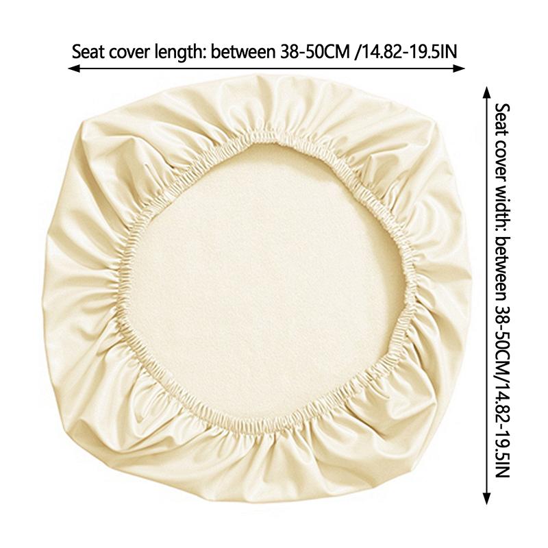 Pu Leather Computer Chair Case Waterproof Office Chair Cover Split Chair Slipcover Elastic 38-52Cm Office Hotel Chair Seat Cover