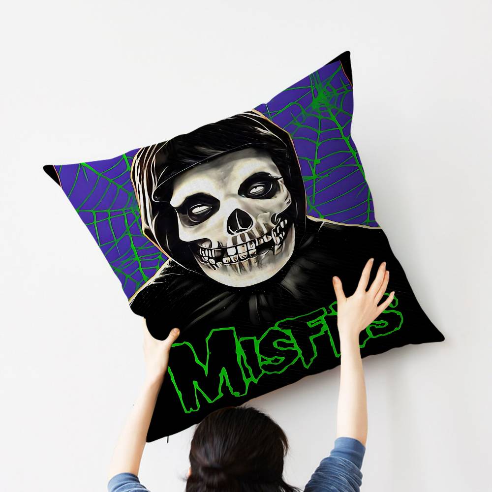 M-Misfits Band Personalized Pillow Dust Cover Bedroom Kids Party Decoration Pillowcase Birthday Children Gift