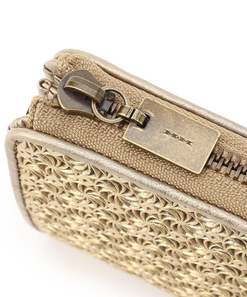 [Hiroko Hayashi] GIRASOLE Zippered Long Wallet, Beige (152) 00 (FREE)