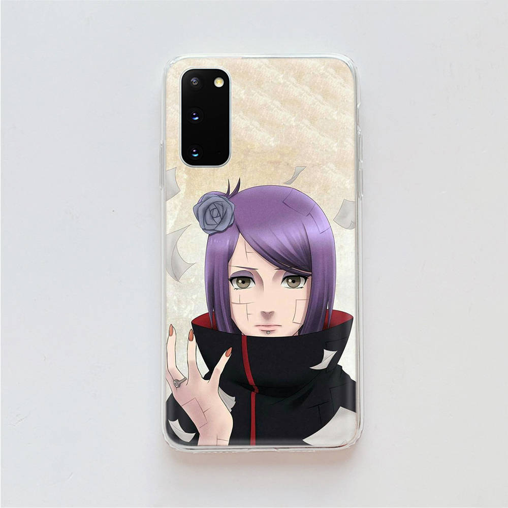 AD77 Naruto Akatsuki Clear Case for Samsung A04 A14 A23 A34 A54 M23 M33 M52 M53 Realme 10 9 C30S C35 C55 VIVO Y02 Y21 Y33S Y51 X80 V25 Cover