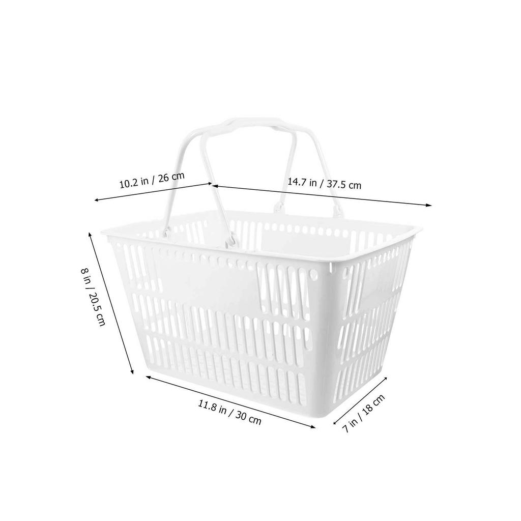 1Pcs Strong Bearing Storage Basket Corrosion Resistant Portable Shopping Basket Ideal Organizer for Spices Jars Bath Items