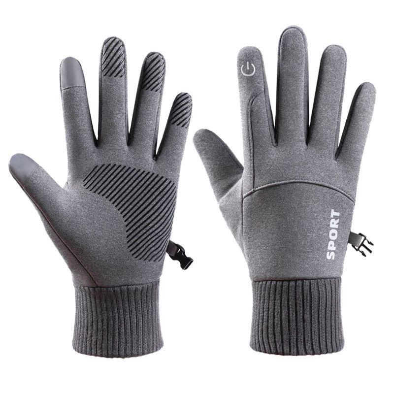 

Men s Winter Windproof Cycling Gloves - Touchscreen, Warm, Cold-Proof for Driving, Motorcycle, and Fishing One Size