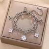 Colorfast Korean-Japanese Titanium Steel Women's Bracelet - Versatile, Fashionable Hand Jewelry.