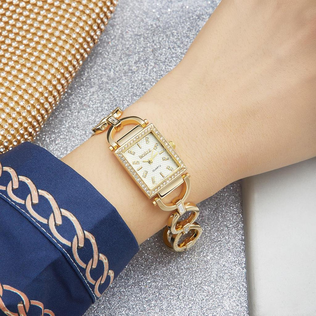 Women's Gold Chain Bracelet Watch: Cute and Stylish Analog Quartz Watch in Gold or Silver - Perfect Gift for Birthdays, Anniversaries, Mother's Day,