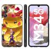 Cute P-Pikachu Phone Case For Samsung Note 10 Lite 20 Ultra M04 M13 M32 4G M14 M15 M34 M52 M53 M54 M55 5G M11 M12 M21 M31 M51