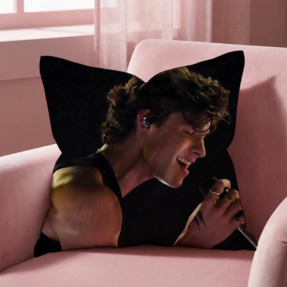 Singer S-Shawn Mendes Kissenbezug Mehrzweck-Kissenbezug für Zuhause & Auto - Wendbar, Weich & Langlebig für den täglichen Gebrauch