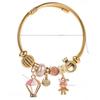 Stainless Steel Bracelet For Women With Bunny Pendant Elegant Jewelry For Gift Giving