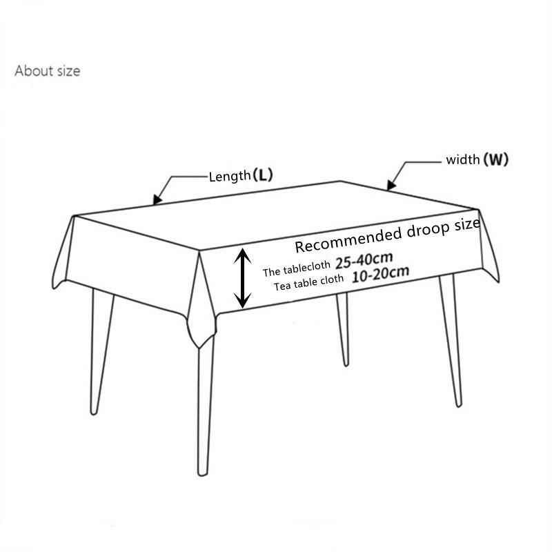 Waterproof Oilproof Heat-resistant Wash-free Gold Foil Tablecloth Rectangle Dining Table Cover for Kitchen Living Room Decor