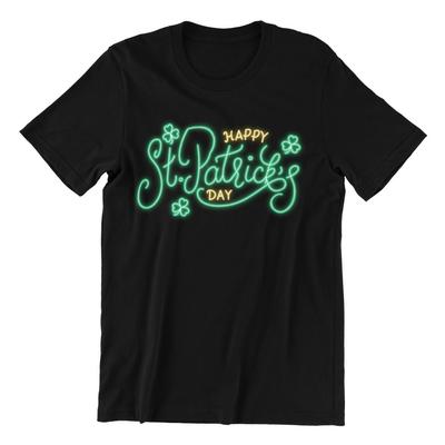 Happy St Patricks Day IRISH T-Shirt Mens Womens Kids Baby - IRELAND Neon Sign