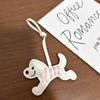 NEW Dachshund Dog Keychain Cute Pendant Puppy PU Leather Key Ring Accessory Animal Bag Charm Keys Ornament
