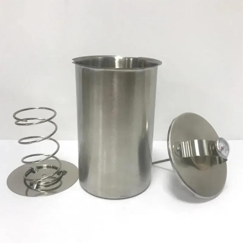 304 Paslanmaz Çelik Jambon Pres Makinesi Yuvarlak Şekilli Et Pres Kalıbı Termometreli, Et Kanatlı Hayvan Mutfak Pişirme Aletleri yij