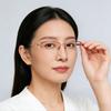 New red and gold half-frame reading glasses high definition anti-blue light women's fashion elegant age-reducing young advanced glasses
