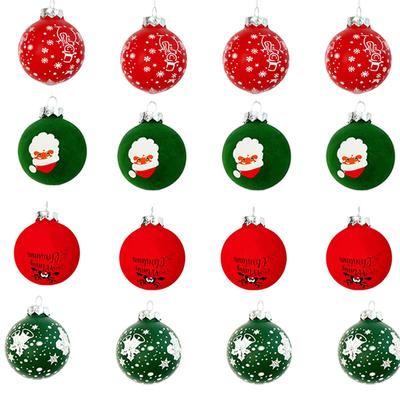 6CM Merry Christmas Balls Ornaments Xmas Tree Ball Hanging Pendant for Navidad New Year Home Party Decoration Festival Supplies