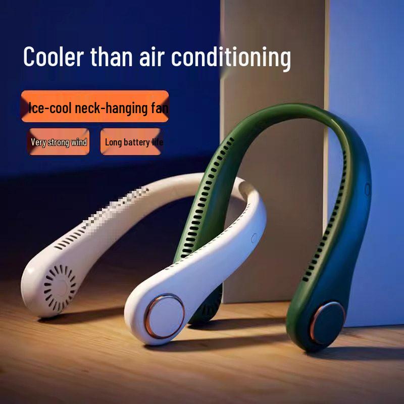 Rechargeable Bladeless Neck-Hanging Mini Fan