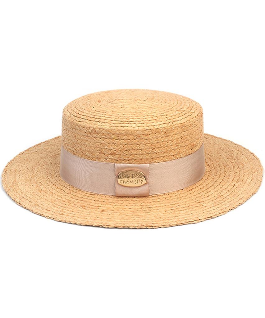 Yunibeosyeolkemiseuteuli Ivory Line Raffia Panama Hat Panama Hat