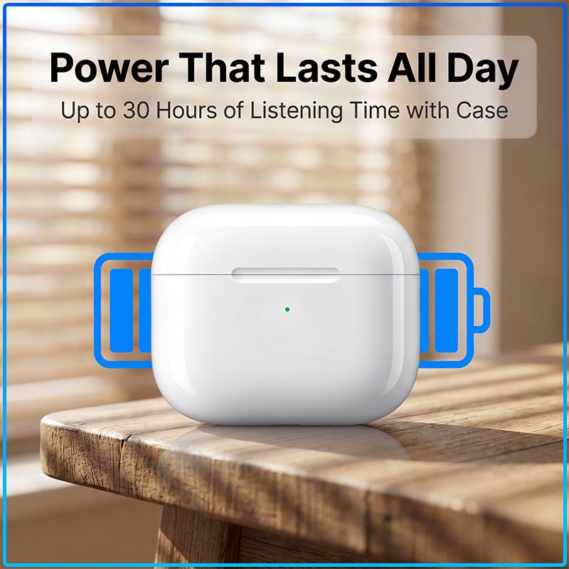 1:1 Pro 2nd TWS True Wireless Bluetooth Earbuds 30 Hours Playtime With Charging Case In-ear Headphones Long Battery Life Earphones
