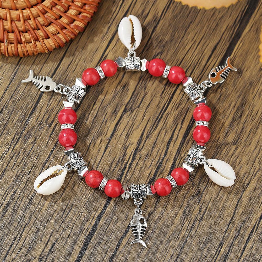 JYL TS Bracelet  Women s Shine Beaded Design Brings Sparkle & Joy ZJ15755 алый