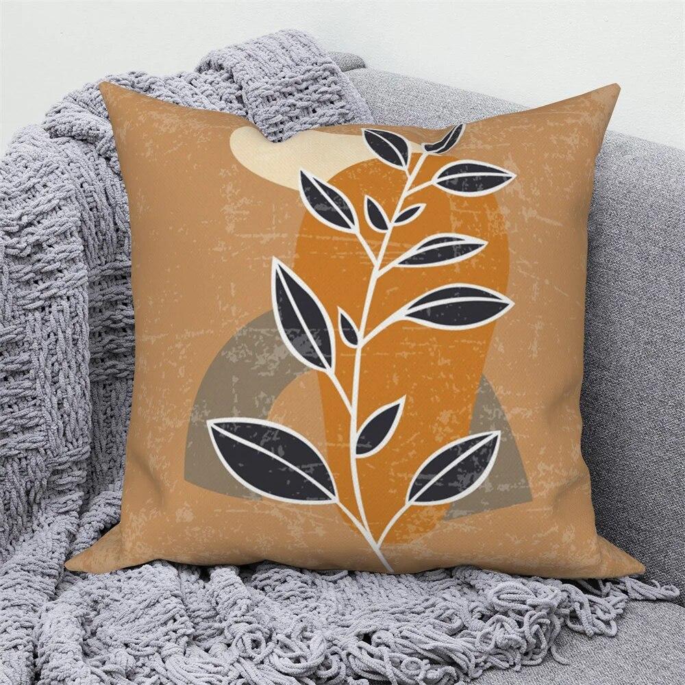 Pillowcase Home Decor Sofa Nordic Decorative  Abstract Geometric Plant Cushion