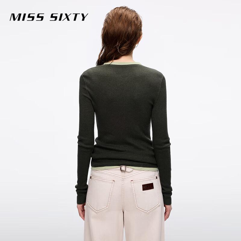 MISS SIXTY 2025 Autumn Wool Silk Blend Knit Top & Vest Set