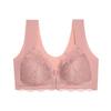 European Lace Front Buckle Plus Size Wireless Push-up Camisole Bra – Sexy Seamless with Beautiful Back Design