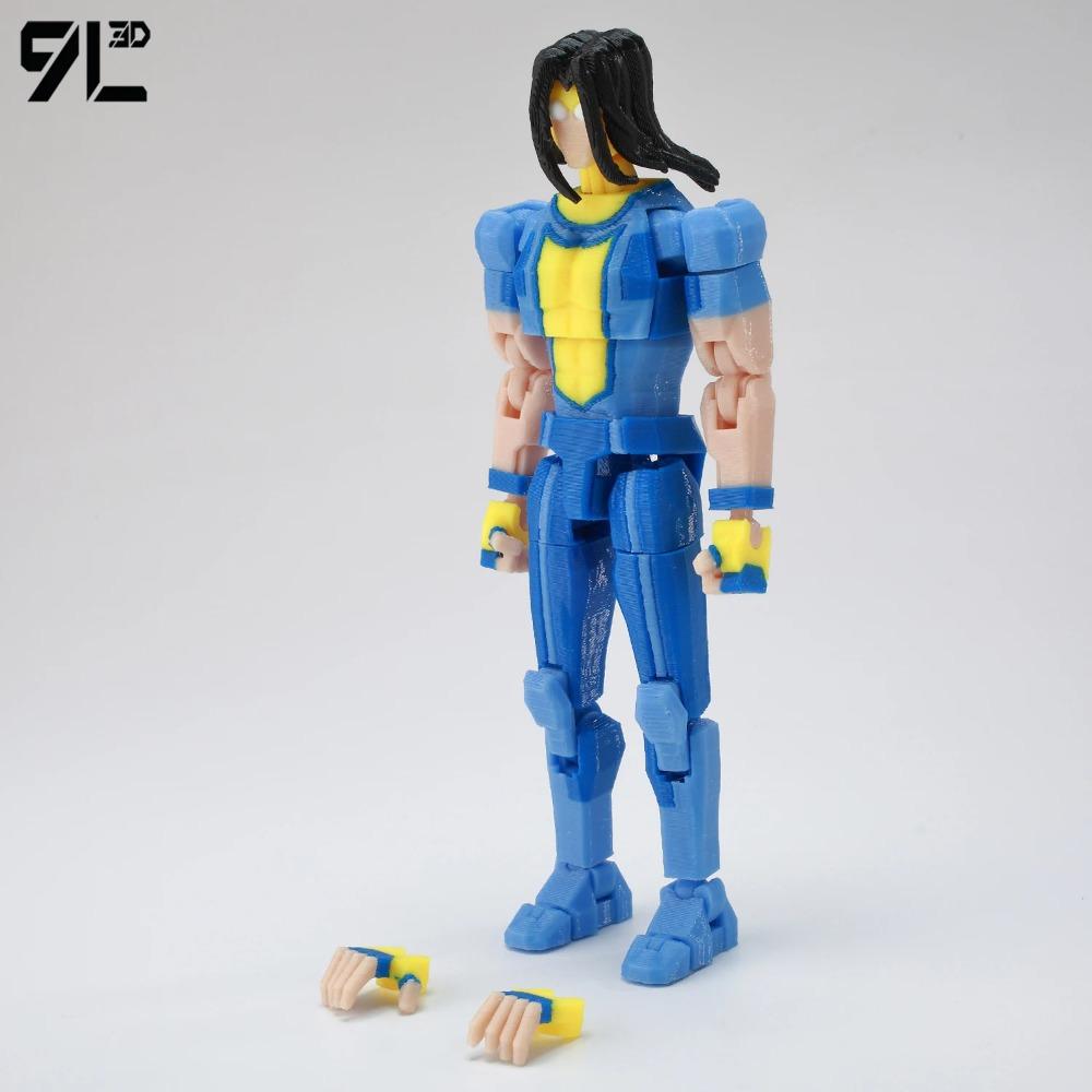 9L3D Dummy13 Lucky13 Conquest Action Figure Invin-cible Model Full Body Movable Toy Multi-Jointed Movable Robot 3D Printed Decor