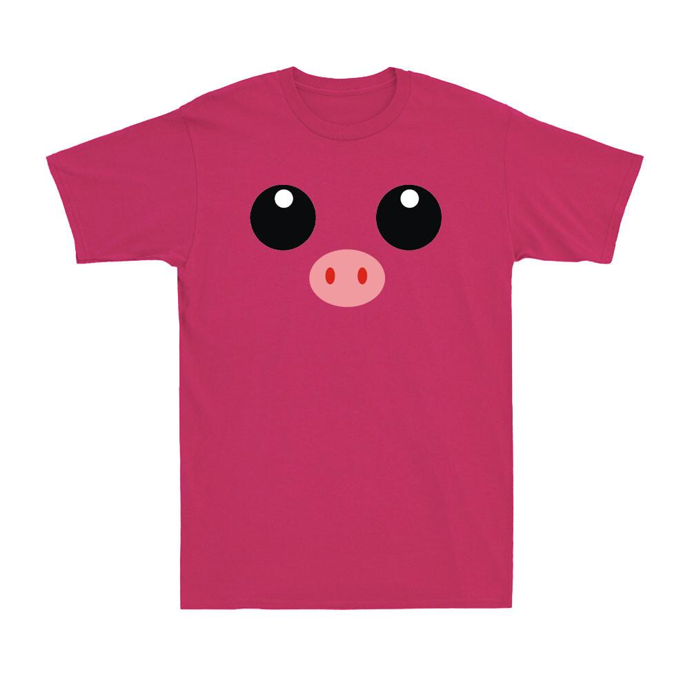 Pig Funny Pink Animal Lovers TShirt Novelty Unisex Cotton Short Sleeve TShirt