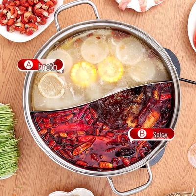 FaBao 304 Stainless Steel Divided Hotpot