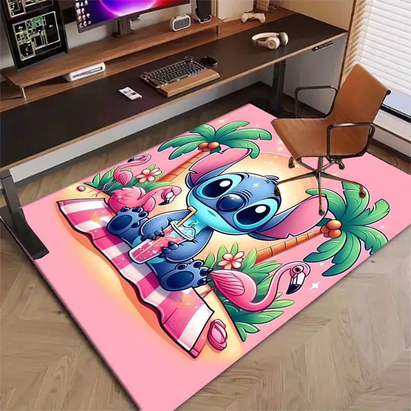 1pc S-Stitch Design Printed Area Rug Carpet for Bedroom Living Room Home Decor Rugs Mat Non Slip Mat Rug for Bedside